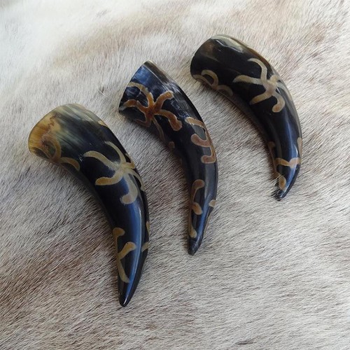 Set viking drinking horns - set,