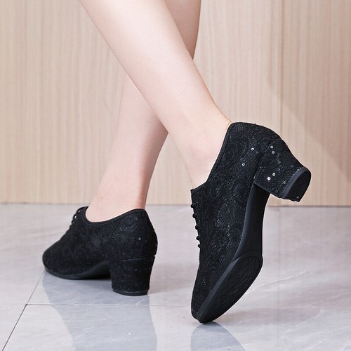 Lady ballroom dance shoes lace - shoes,