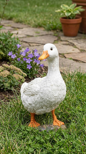 Gorgeous resin duck - duck, garden
