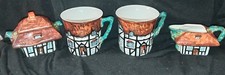 John Maddock & Sons Rustic Sugar Bowl Milk Jug & 2 Cups