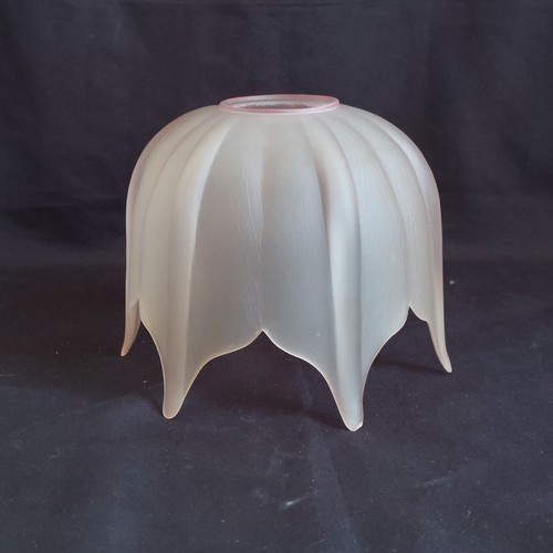 Vintage fosted glass lamp - vintage,