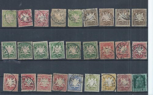 Bavaria stamps germany used - bavaria, germany.