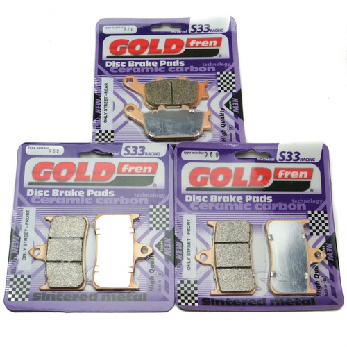 Goldfren s33 brake pads - goldfren, front