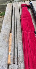 A BRUCE AND WALKER HUGH FALKUS 10'6" HEXAGRAPH SEA TROUT ROD #DT-F7 LINES IN BAG