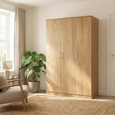 Dakota Oak 3 Door Wardrobe