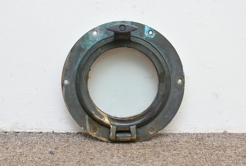 Antique porthole old brass
