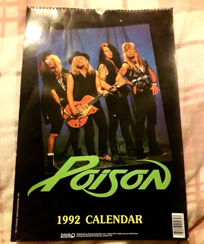 Vintage calendar 1992 - 1992, poison