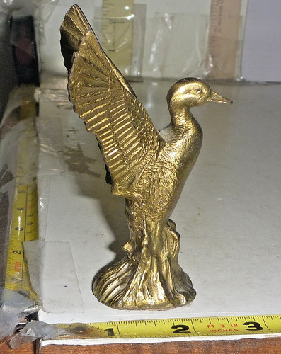 Vtg brass flying duck - vtg,