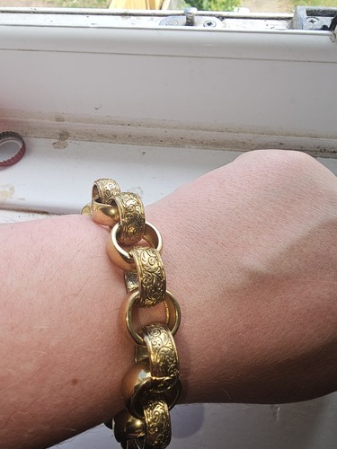 9ct gold dipped oval link - dipped,