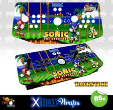 Sonic X Arcade Artwork Tankstick Overlay Graphic Sticker