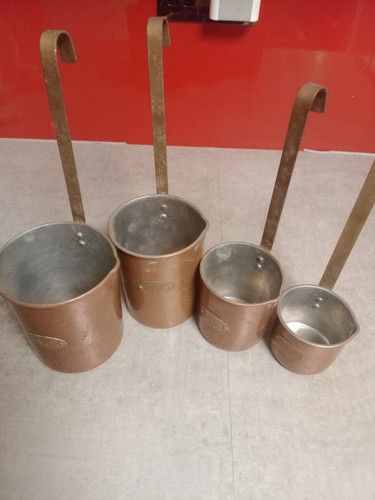 Copper measuring cups - measuring,