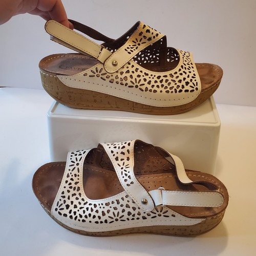 Pavers leather sandals strappy - leather,