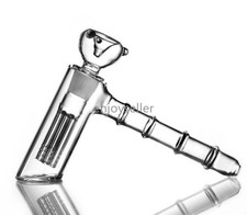 Palm size Glass Hookah Pipe Water Smoking Rig Hookah Bubbler 18mm glass bowl