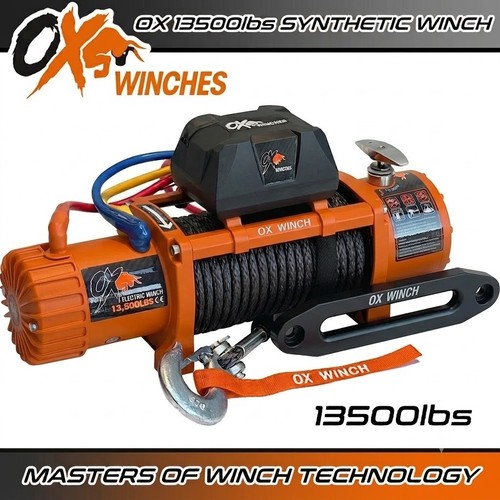 Electric winch 13500lb 12v - ox,