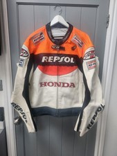 Genuine Honda Joe Rocket Repsol  Honda Leather Motorbike Jacket Rare Size L