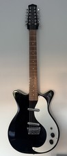 Danelectro DC-12 Korean Reissue 12 String Electric Guitar – Black – Rare Superb