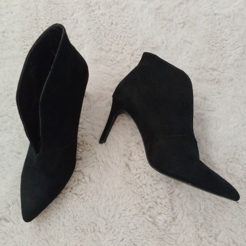 Zara black faux suede pull - zara,