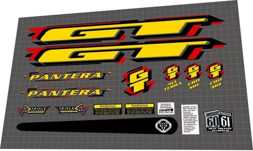 1998 pantera yellow decals - pantera,
