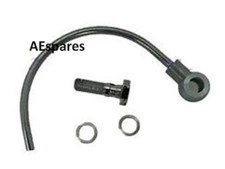 BSA GOLD STAR PETROL TANK BREATHER PIPE WITH CHROME HEADED BOLT S2u