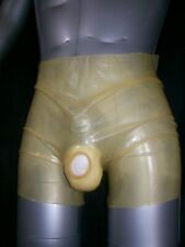 FETISH BONDAGE RUBBERT SHORTS LATEX OPEN PENIS 5240 TRANSPARENT PEGGING FISTING