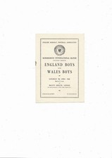 1960 England Boys v Wales Boys