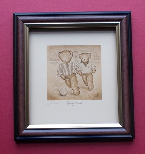 Teddy bear print framed - bear, by