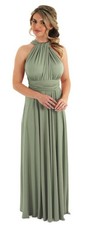 Multiway wrap dress for bridesmaids or formal events with free matching tie set.