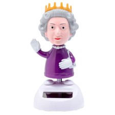 Solar Powered Dancing Queen Elizabeth - Waving Queen Memory Gift Idea