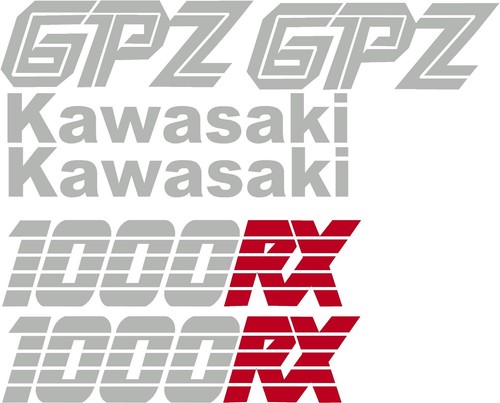 Kawasaki gpz 1000rx - 1000rx, decals
