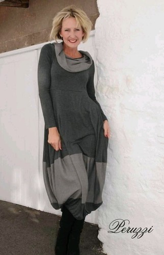 Peruzzi lagenlook midi dress - peruzzi,