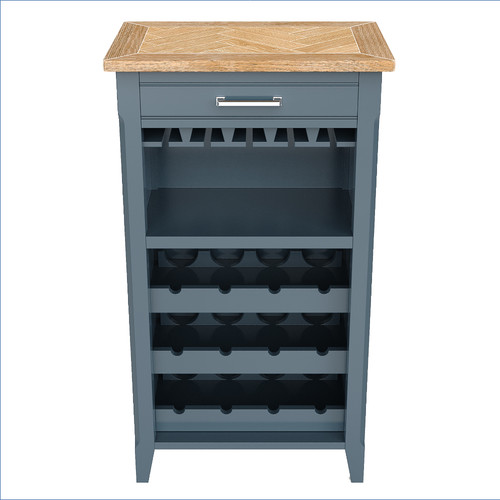 Blue oak wine rack storage - &,