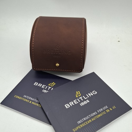 Breitling used brown leather - breitling,