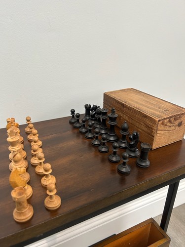 Vintage wooden chess - wooden, set