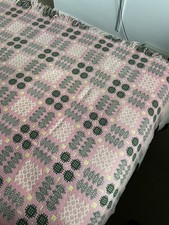 Vintage Welsh  Blanket Portculis pattern 220x150cm