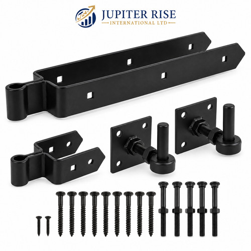 Field gate hinges double - double, strap