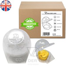 VDL Single Hinged Cupcake Boxes Muffin Holder Cases Domes Cups Pods Containers