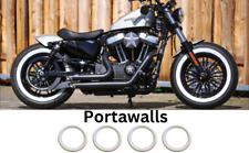 17 inch Motorbike rims Portawalls White wall Trim ring Tyre Insert Sidewall Set