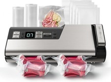 Mesliese Vacuum Sealer Machine, 95kPa 120W One Hand Operation Food Sealer