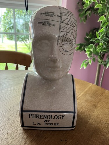 Phrenology bust head fowler - phrenology,