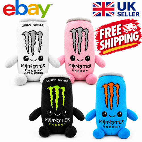 Monster energy can plush toy - monster,