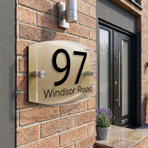 House number plaques - house,