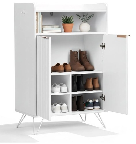 Shoe cabinet with - , grille