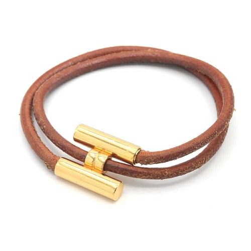Hermes tournis bangle leather - hermes,