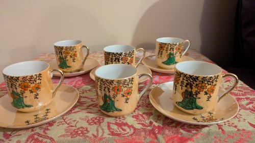 Oriental fairylite lustre cups - oriental,