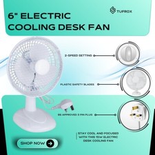 6" Cooling Table/Desk Fan 2