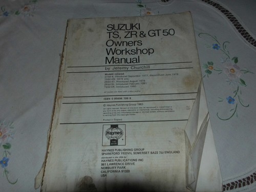 Haynes workshop manual - manual, suzuki