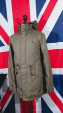 Fred Perry Shell Parka - M/L - Khaki - Mod Casuals 60's