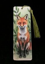 Wooden Fox  bookmark Birthday