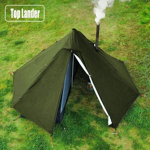 Camping hot tent person - hot,