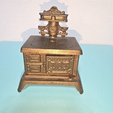 Vtg cast metal DOT BANK #5
